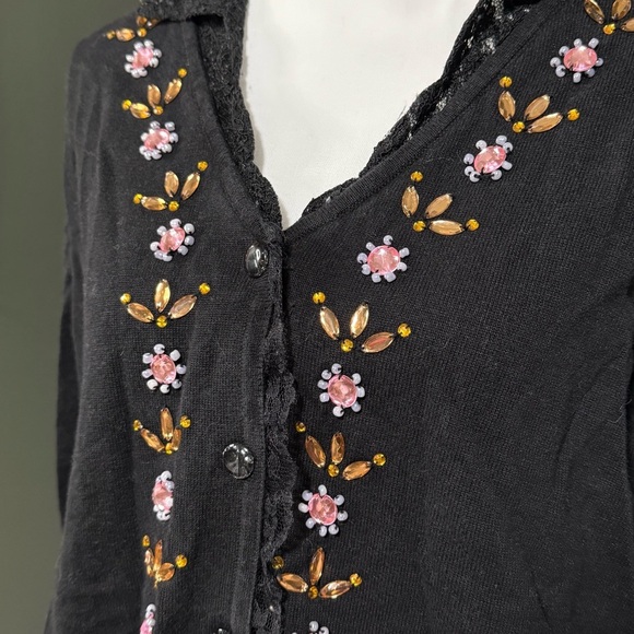 Storybook Vintage Black Cardigan - Picture 2 of 6